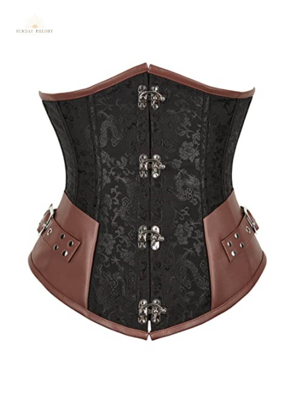 Underbust Corset Lace Up Bustier Gothic Steampunk Corset Top Renaissance Costume